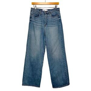 Sam Edelman Codie High Rise Wide Leg Jeans Size 30 Classic Denim Vintage Wash